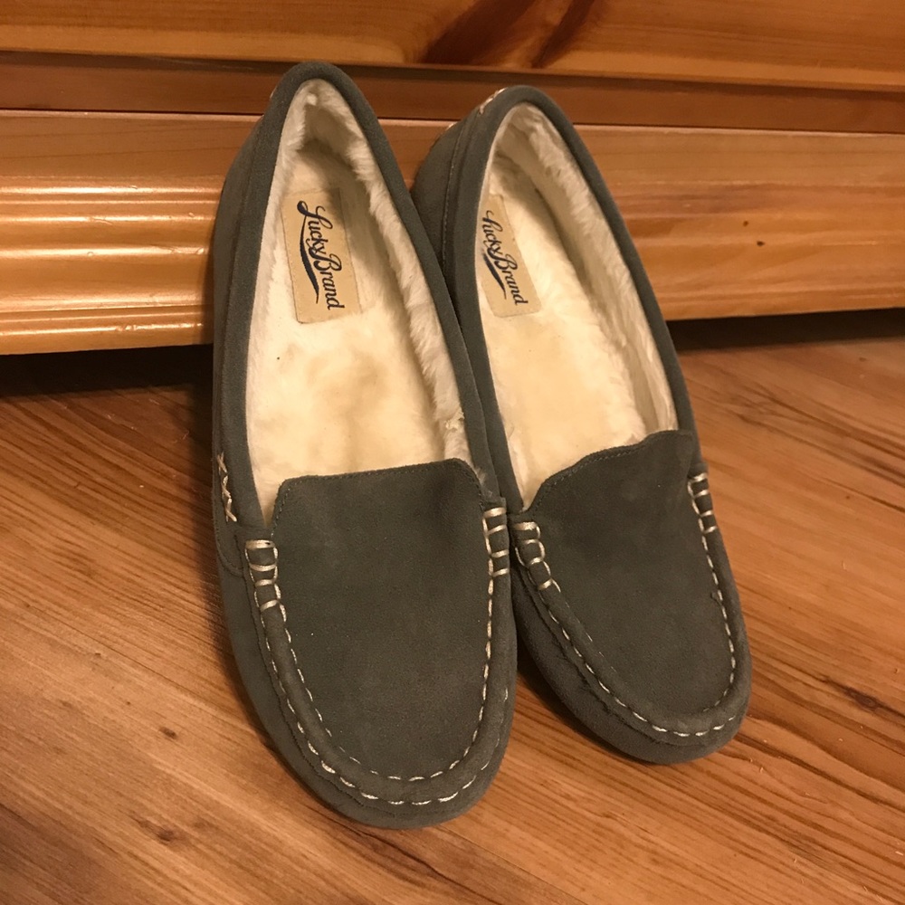 Gray Lucky Brand Moccasins